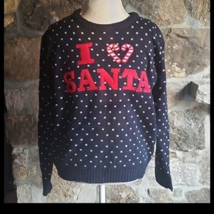 I ❤ Santa  Christmas Sweater